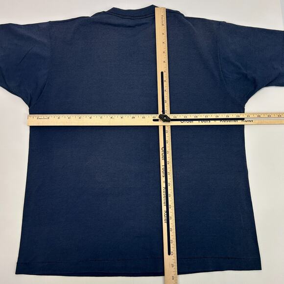 Vintage DCFD Washington DC Fire Department T Shirt Mens M Medium Blue 80s Tee - Picture 11 of 11